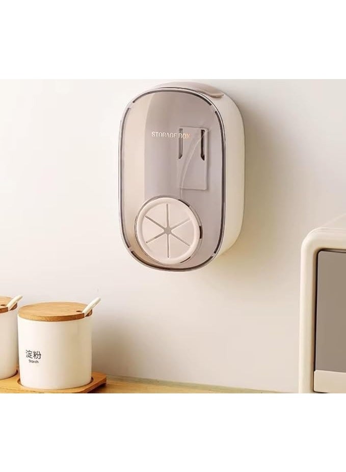 Adhesive Wall Storage Box Organizer – Clear Acrylic No-Drill Holder for Food Storage Bags, Sink Mesh Bags, Plastic Bags & Kitchen Accessories – Multi Purpose – Random Color - Image 3